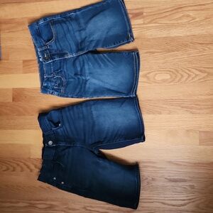 Childrens place jean shirts, stretch, 2 pair bundle, sizeable waist, size 7